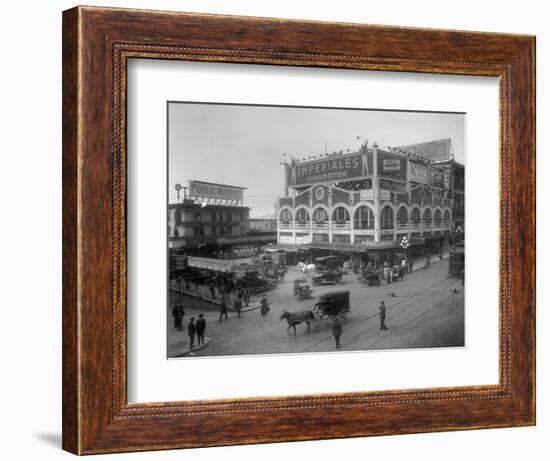 Pike Place Market Photograph - Seattle, WA-Lantern Press-Framed Art Print