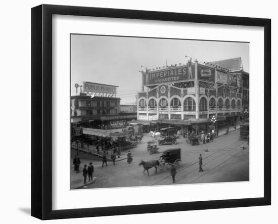 Pike Place Market Photograph - Seattle, WA-Lantern Press-Framed Art Print