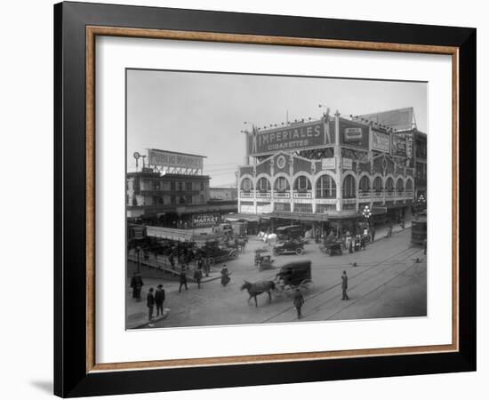 Pike Place Market Photograph - Seattle, WA-Lantern Press-Framed Art Print