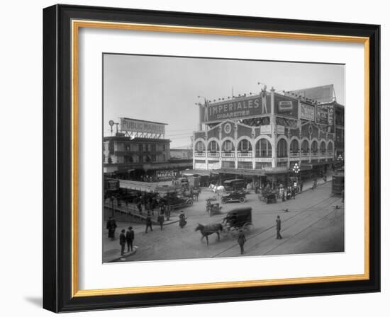 Pike Place Market Photograph - Seattle, WA-Lantern Press-Framed Art Print