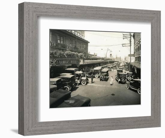 Pike Place Market, Seattle, 1924-Asahel Curtis-Framed Giclee Print