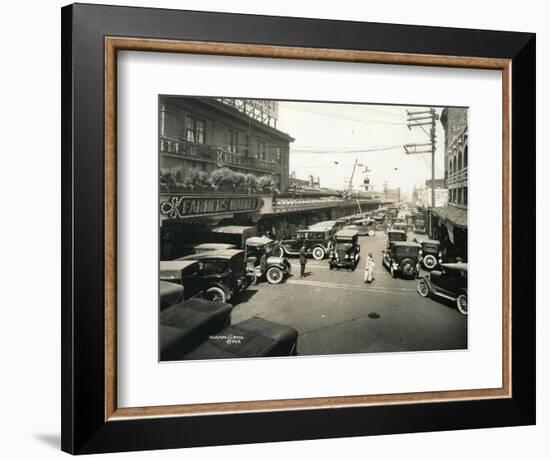 Pike Place Market, Seattle, 1924-Asahel Curtis-Framed Giclee Print