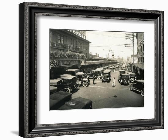 Pike Place Market, Seattle, 1924-Asahel Curtis-Framed Giclee Print