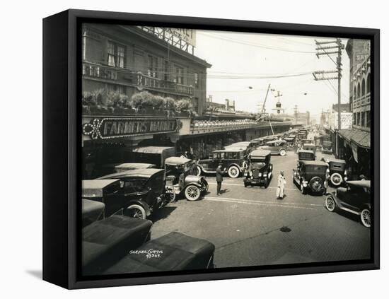 Pike Place Market, Seattle, 1924-Asahel Curtis-Framed Premier Image Canvas