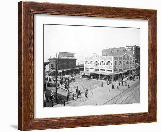 Pike Place Market, Seattle, WA, 1912-Asahel Curtis-Framed Giclee Print