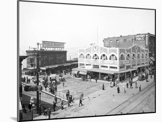 Pike Place Market, Seattle, WA, 1912-Asahel Curtis-Mounted Giclee Print