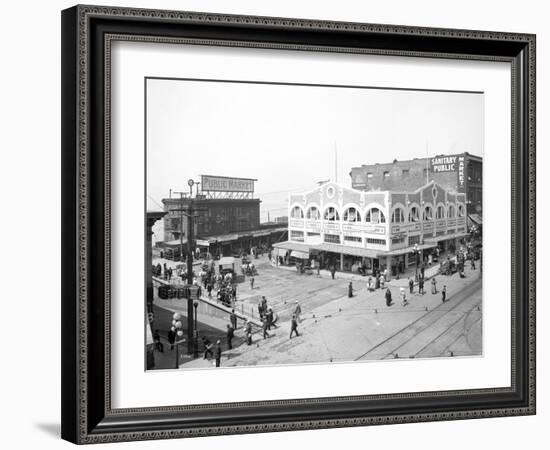 Pike Place Market, Seattle, WA, 1912-Asahel Curtis-Framed Giclee Print