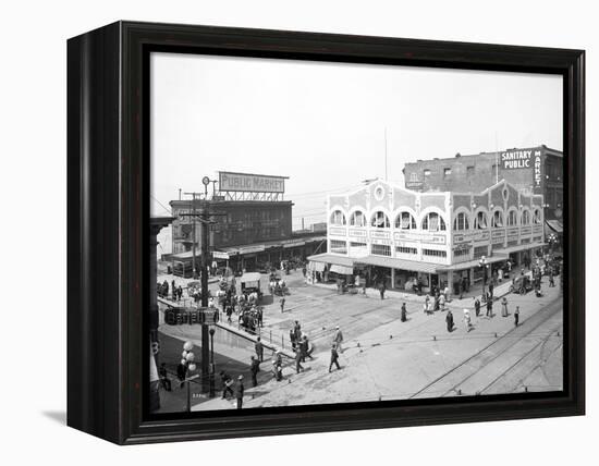 Pike Place Market, Seattle, WA, 1912-Asahel Curtis-Framed Premier Image Canvas