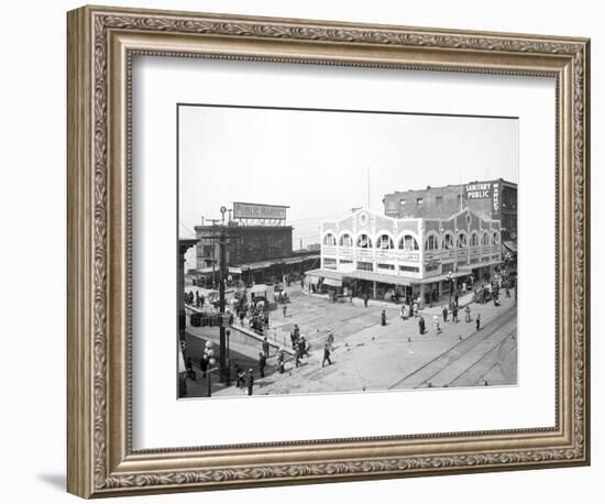 Pike Place Market, Seattle, WA, 1912-Asahel Curtis-Framed Giclee Print