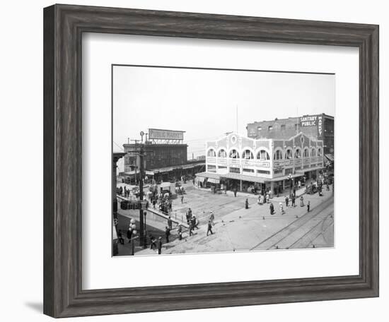 Pike Place Market, Seattle, WA, 1912-Asahel Curtis-Framed Giclee Print