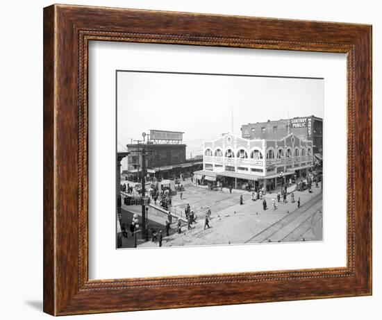 Pike Place Market, Seattle, WA, 1912-Asahel Curtis-Framed Giclee Print