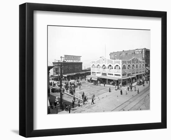 Pike Place Market, Seattle, WA, 1912-Asahel Curtis-Framed Giclee Print