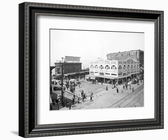 Pike Place Market, Seattle, WA, 1912-Asahel Curtis-Framed Giclee Print