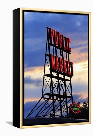 Pike Place Market, Seattle, Washington State, United States of America, North America-Richard Cummins-Framed Premier Image Canvas