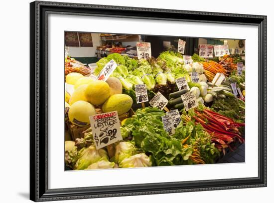 Pike Place Market Signs, Seattle, Washington, USA-Jamie & Judy Wild-Framed Photographic Print