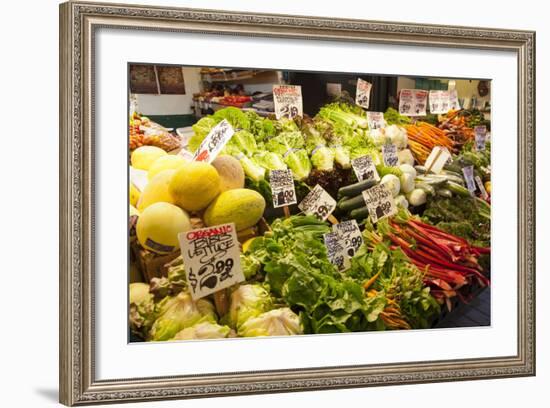 Pike Place Market Signs, Seattle, Washington, USA-Jamie & Judy Wild-Framed Photographic Print