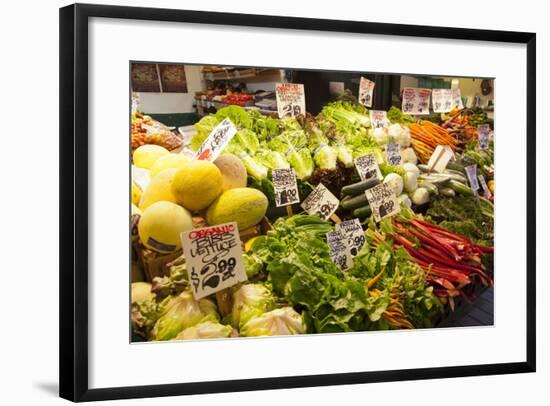 Pike Place Market Signs, Seattle, Washington, USA-Jamie & Judy Wild-Framed Photographic Print