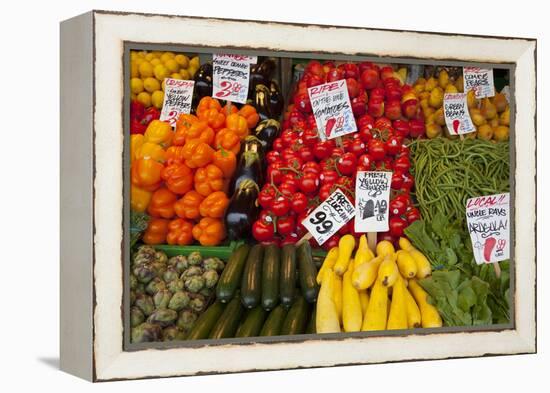 Pike Place Market Signs, Seattle, Washington, USA-Jamie & Judy Wild-Framed Premier Image Canvas