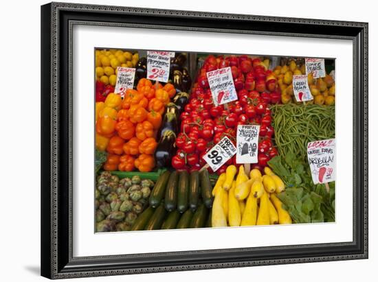 Pike Place Market Signs, Seattle, Washington, USA-Jamie & Judy Wild-Framed Photographic Print