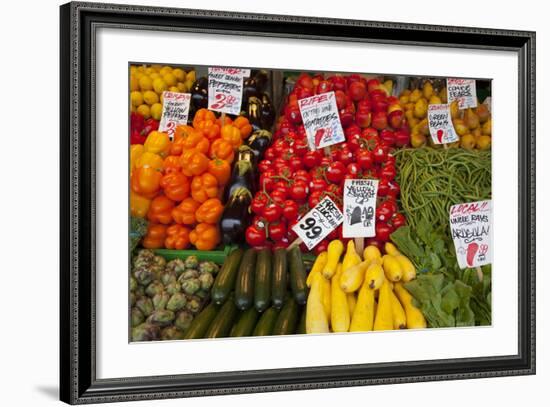 Pike Place Market Signs, Seattle, Washington, USA-Jamie & Judy Wild-Framed Photographic Print