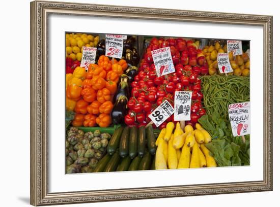 Pike Place Market Signs, Seattle, Washington, USA-Jamie & Judy Wild-Framed Photographic Print