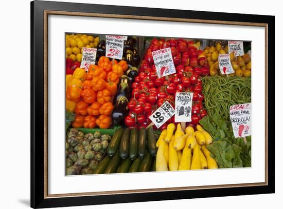 Pike Place Market Signs, Seattle, Washington, USA-Jamie & Judy Wild-Framed Photographic Print