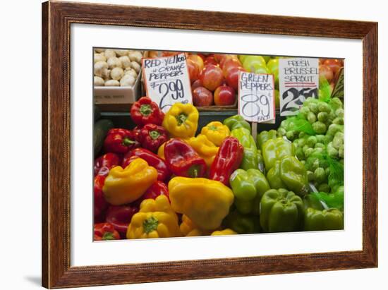 Pike Place Market Signs, Seattle, Washington, USA-Jamie & Judy Wild-Framed Photographic Print