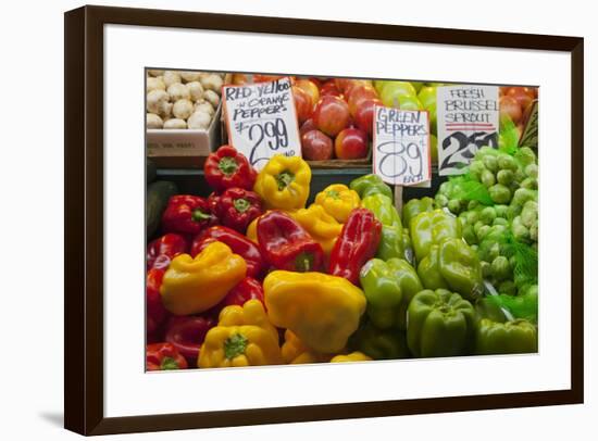 Pike Place Market Signs, Seattle, Washington, USA-Jamie & Judy Wild-Framed Photographic Print