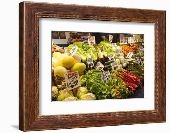 Pike Place Market Signs, Seattle, Washington, USA-Jamie & Judy Wild-Framed Photographic Print