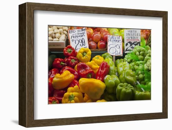 Pike Place Market Signs, Seattle, Washington, USA-Jamie & Judy Wild-Framed Photographic Print