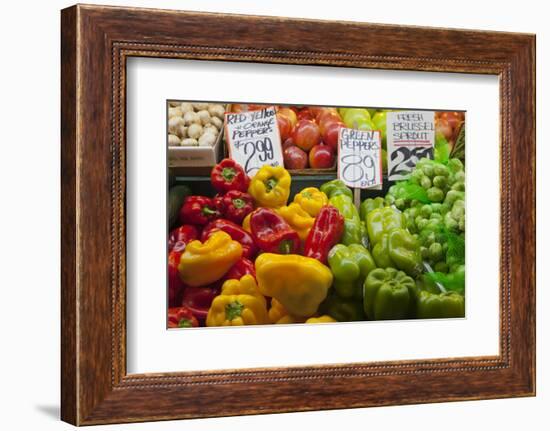 Pike Place Market Signs, Seattle, Washington, USA-Jamie & Judy Wild-Framed Photographic Print