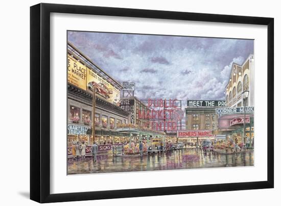 Pike Place Market-Stanton Manolakas-Framed Giclee Print