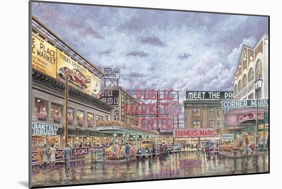 Pike Place Market-Stanton Manolakas-Mounted Giclee Print