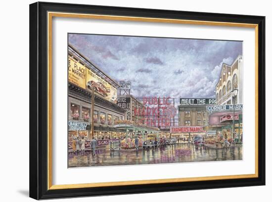 Pike Place Market-Stanton Manolakas-Framed Giclee Print