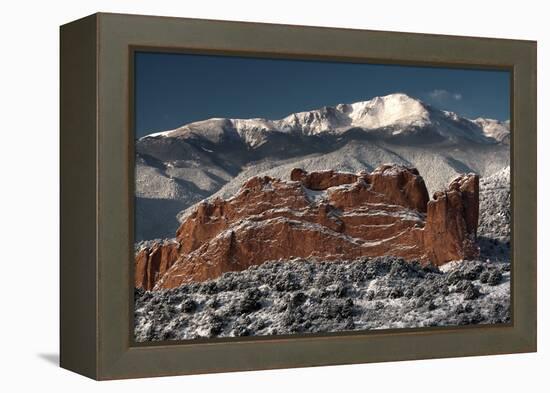 Pike's Peak and the Gardern of the Gods-bcoulter-Framed Premier Image Canvas