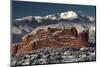 Pike's Peak and the Gardern of the Gods-bcoulter-Mounted Photographic Print