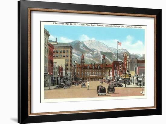 Pike's Peak, Colorado Springs, Colorado-null-Framed Art Print