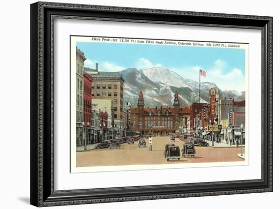 Pike's Peak, Colorado Springs, Colorado-null-Framed Art Print