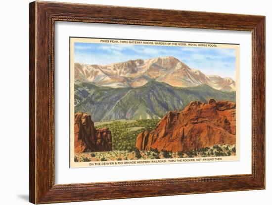 Pike's Peak, Colorado-null-Framed Art Print