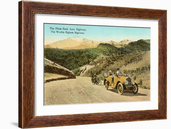 Pike's Peak Highway, Colorado-null-Framed Art Print