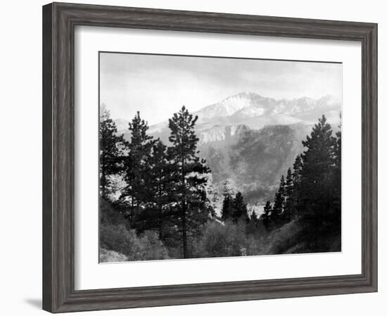 Pike's Peak in Rocky National Park-null-Framed Photographic Print