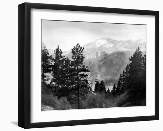 Pike's Peak in Rocky National Park-null-Framed Photographic Print