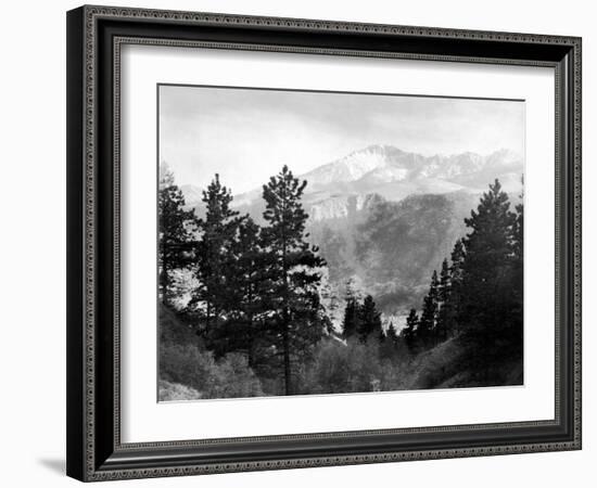 Pike's Peak in Rocky National Park-null-Framed Photographic Print