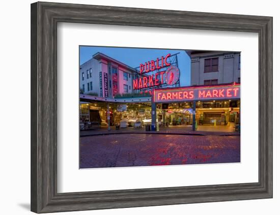 Pike Street Market in Downtown Seattle, Washington State, Usa-Chuck Haney-Framed Photographic Print