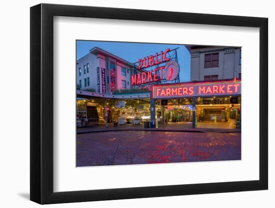 Pike Street Market in Downtown Seattle, Washington State, Usa-Chuck Haney-Framed Photographic Print