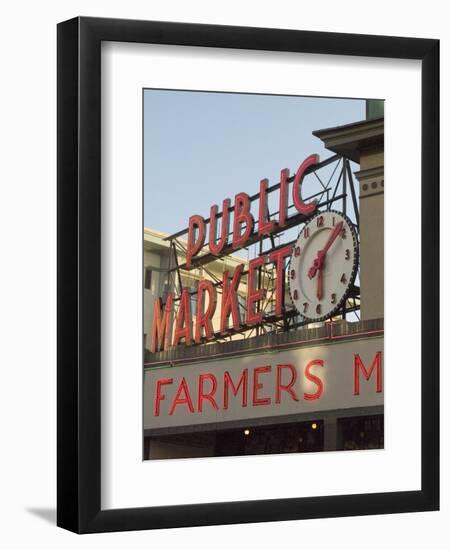 Pikes Market, Seattle, Washington State, USA-Ethel Davies-Framed Photographic Print