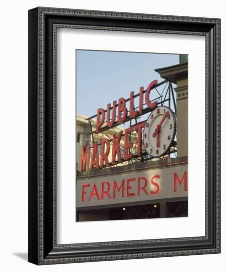 Pikes Market, Seattle, Washington State, USA-Ethel Davies-Framed Photographic Print