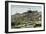 Pikes Peak, Colorado - Panoramic View of Cog Rail Train Ascending-Lantern Press-Framed Art Print