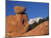 Pikes Peak, Garden of The Gods National Landmark, Colorado Springs, Colorado, USA-Rolf Nussbaumer-Mounted Photographic Print