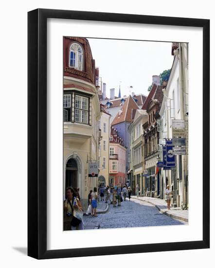 Pikk Street, Old Town, Tallinn, Estonia, Baltic States-Yadid Levy-Framed Photographic Print